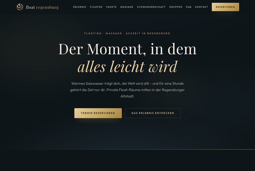 Vorschau: dunkler Entwurf mit Gold-Akzenten